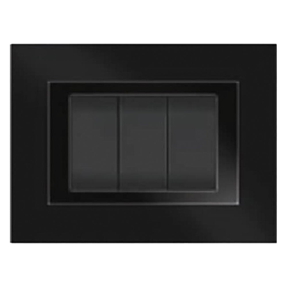 PLACCA COLORE NERO 'ELITE' 3 posti - 5703/AB  - FEB