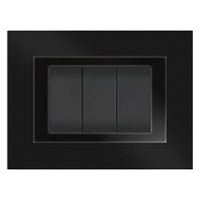 PLACCA COLORE NERO 'ELITE' 3 posti - 5703/AB  - FEB