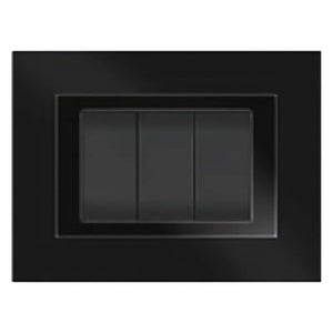 PLACCA COLORE NERO 'ELITE' 3 posti - 5703/AB  - FEB