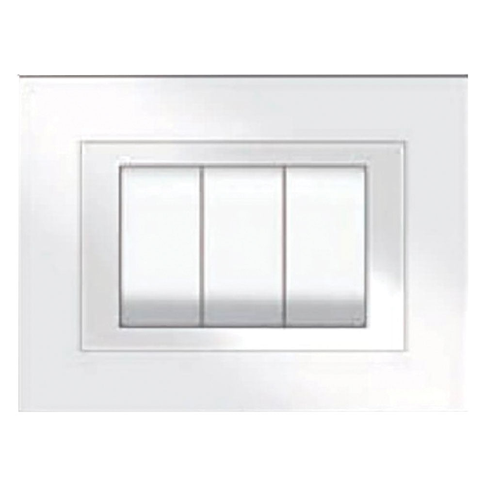PLACCA COLORE BIANCO 'ELITE' 3 posti - 5703/AW  - FEB