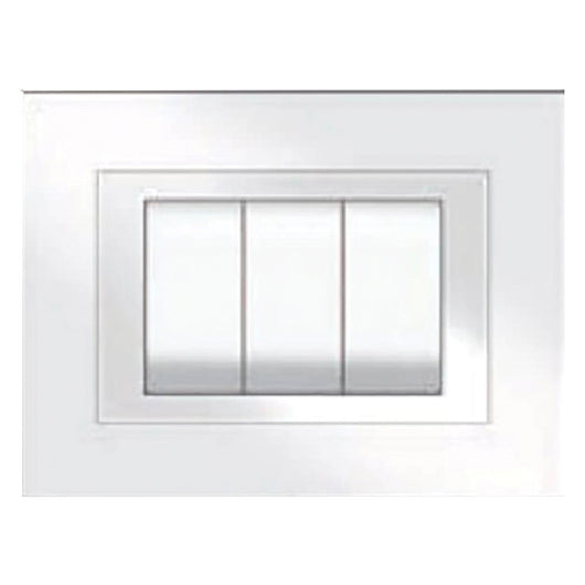 PLACCA COLORE BIANCO 'ELITE' 3 posti - 5703/AW  - FEB