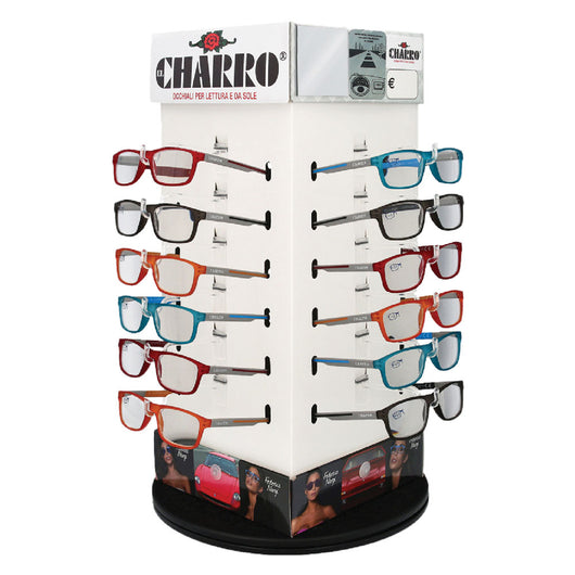 ESPOSITORE OCCHIALI PREMONTATI PER LETTURA 'COLORADO' 24 pezzi  - EL CHARRO
