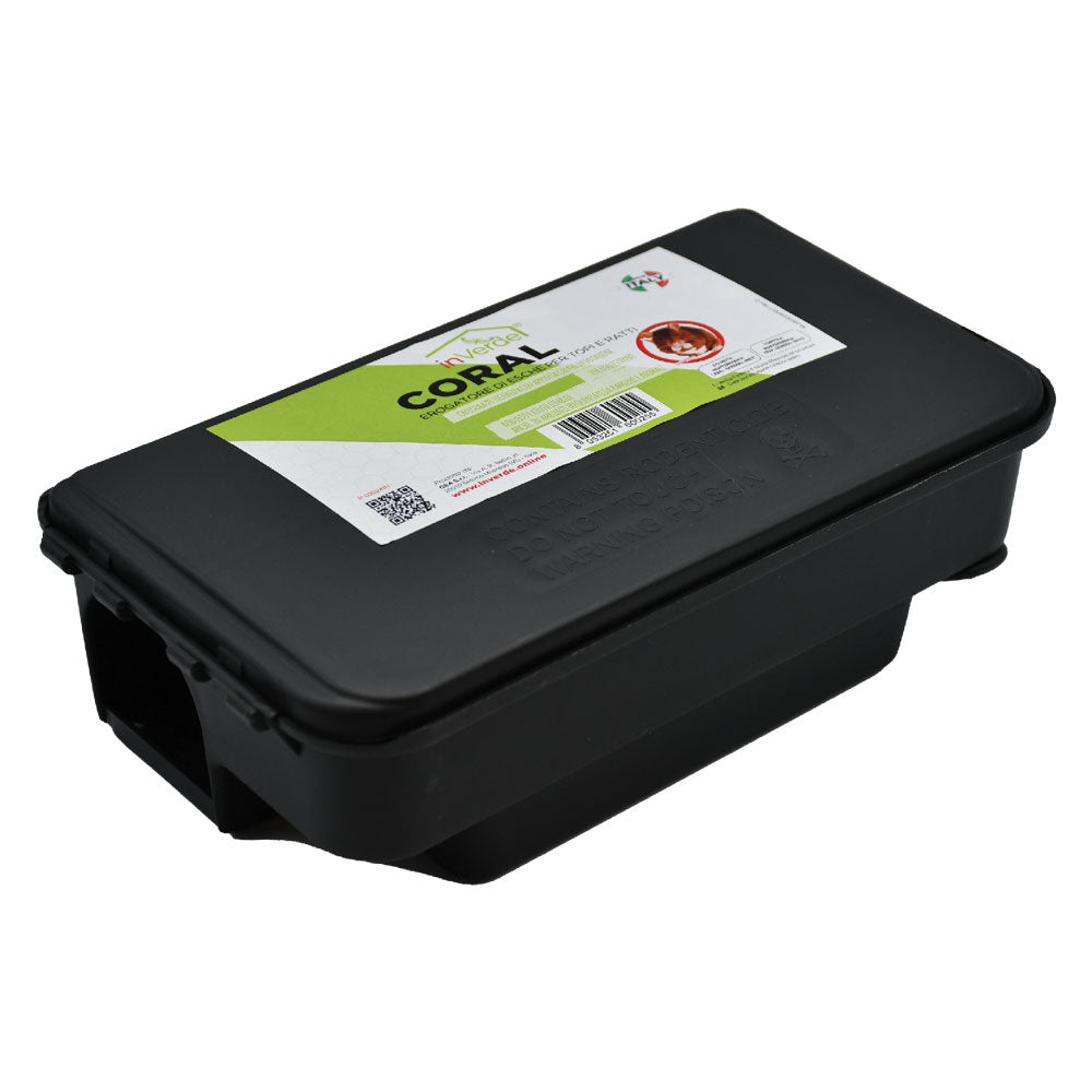 STAZIONE DI SICUREZZA PER ESCHE RODENTICIDE 'CORAL' cm. 12,5 x 23