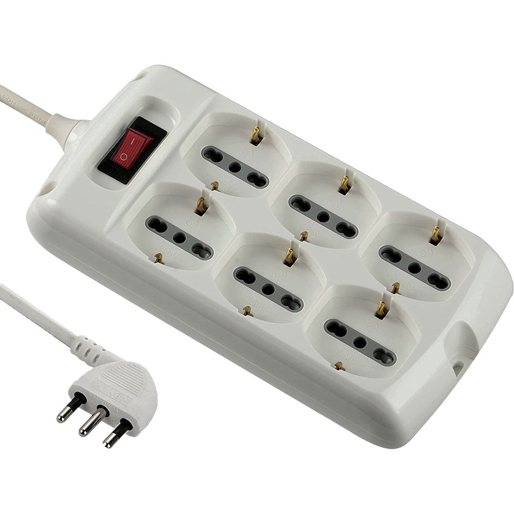 MULTIPRESA CON INTERRUTTORE 6 prese  - ELECTRALINE