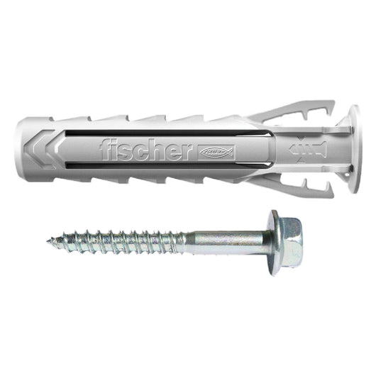 TASSELLO NYLON CON VITE 'SX PLUS-BM' Ø  14 x 70 - vite 10 x 80 mm- 25 pezzi  - FISCHER