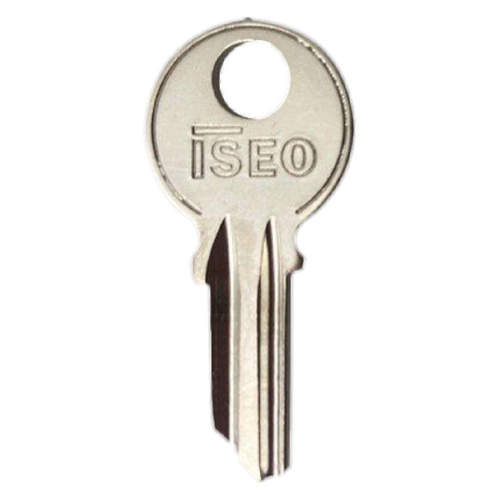 CHIAVE OTTONE NICHELATO '020069' lunghezza 21,3 mm - 3 spine- 10 pezzi  - ISEO