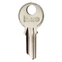 CHIAVE OTTONE NICHELATO '020069' lunghezza 21,3 mm - 3 spine- 10 pezzi  - ISEO