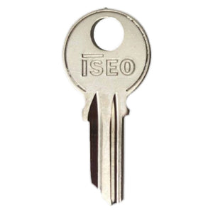 CHIAVE OTTONE NICHELATO '020069' lunghezza 21,3 mm - 3 spine- 10 pezzi  - ISEO