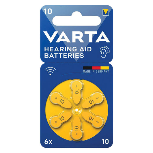 PILA PER APPARECCHI ACUSTICI '10' Pz 6 - 1,45 V  - VARTA