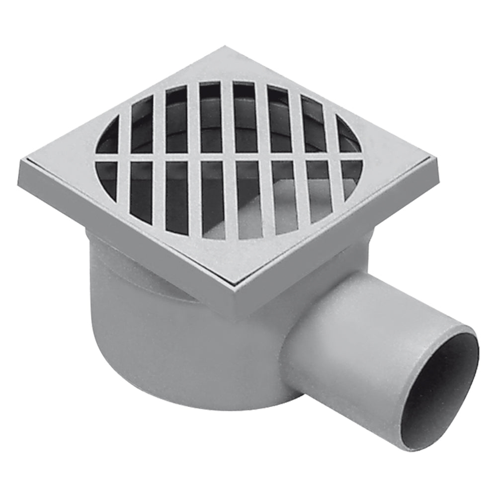 CHIUSINO SIFONATO cm 15 x 15 x h.7 - Ã? scarico laterale 50 mm