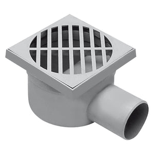 CHIUSINO SIFONATO cm 15 x 15 x h.7 - Ã? scarico laterale 50 mm