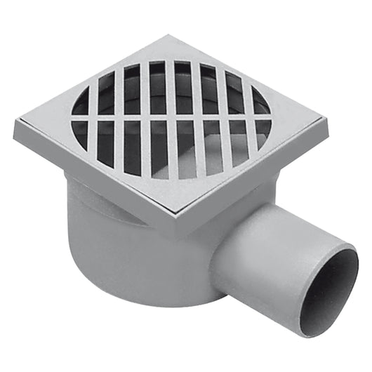 CHIUSINO SIFONATO cm 15 x 15 x h.7 - Ã? scarico laterale 50 mm