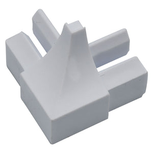 RACCORDO ESTERNO PROFILO SGUSCIO h. 8 mm- 20 pezzi