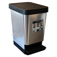 PATTUMIERA PER RACCOLTA DIFFERENZIATA 'MODA' 25 lt. - cm 27,4 x  37,9 x  45 - carbonio  - TONTARELLI