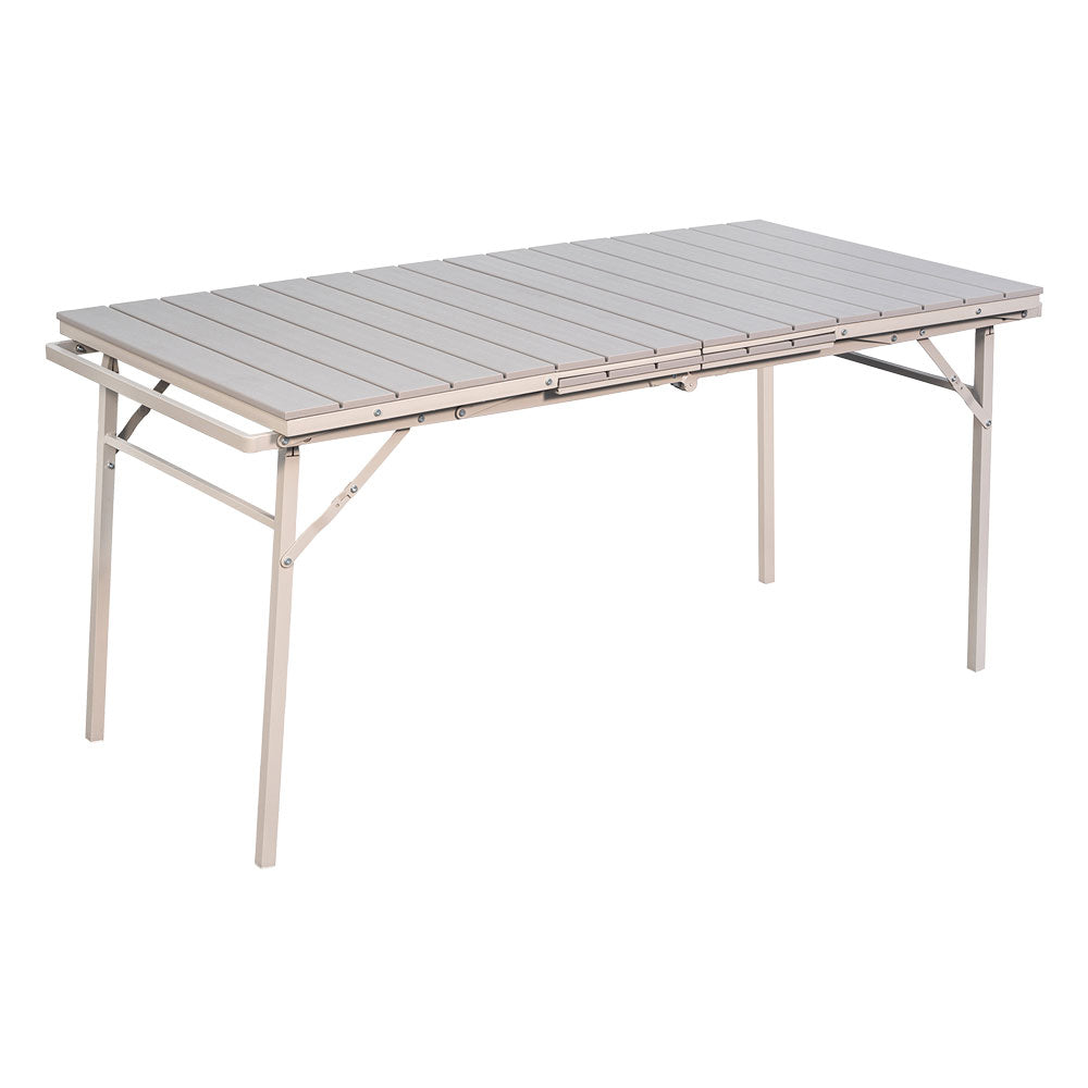 TAVOLO IN ACCIAIO / POLIPROPILENE ALLUNGABILE 'SAROS' beige  - LIF