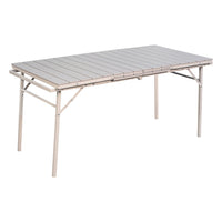 TAVOLO IN ACCIAIO / POLIPROPILENE ALLUNGABILE 'SAROS' beige  - LIF