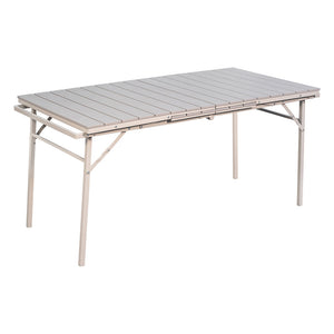 TAVOLO IN ACCIAIO / POLIPROPILENE ALLUNGABILE 'SAROS' beige  - LIF