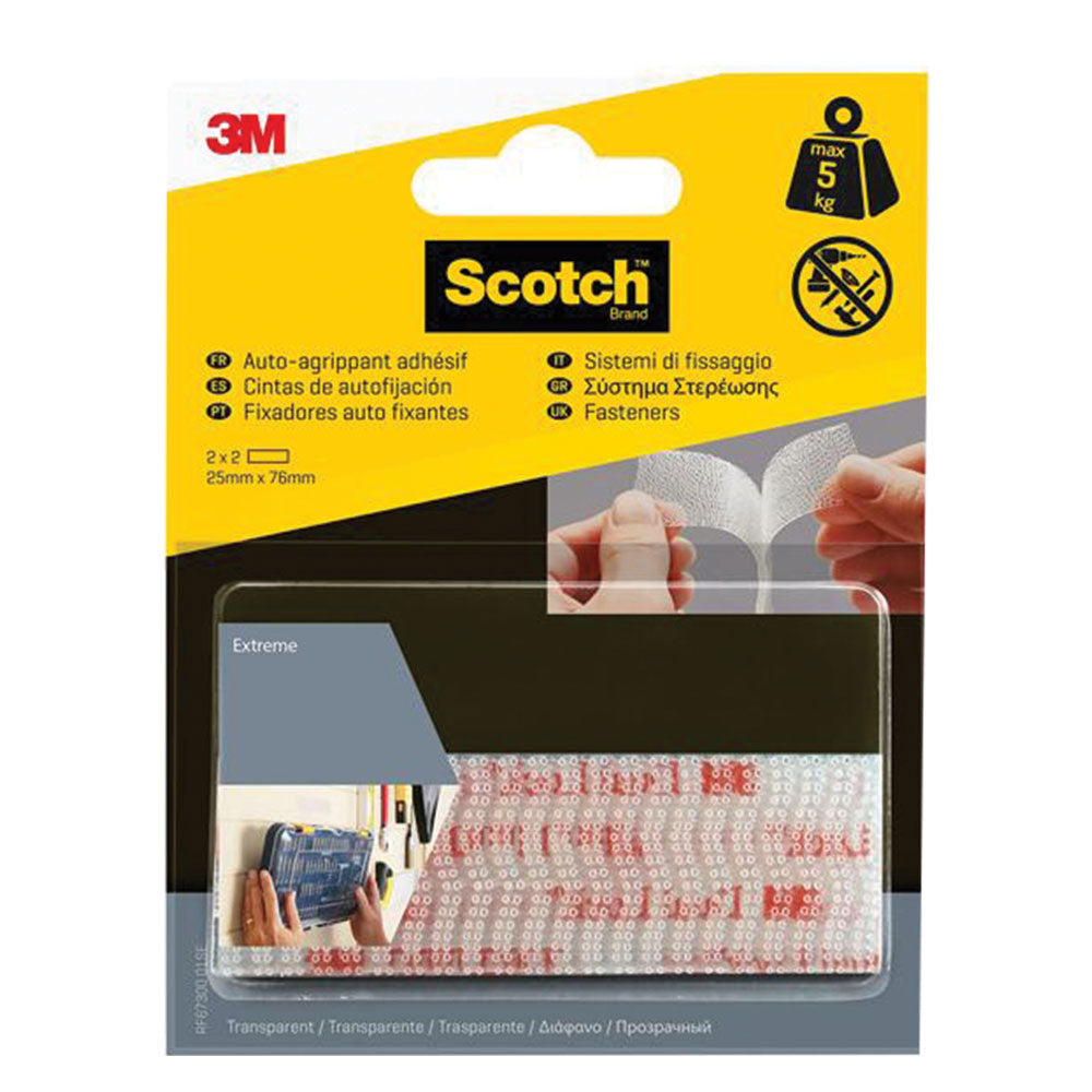 SISTEMA DI FISSAGGIO RICHIUDIBILE 'DUAL LOCK' colore trasparente  - 3M