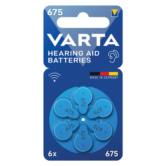 PILA PER APPARECCHI ACUSTICI '675' Pz 6 - 1,45 V  - VARTA