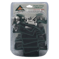 COLLARE DI FISSAGGIO DOPPIO IN ACCIAIO verniciato verde  - FERRO BULLONI