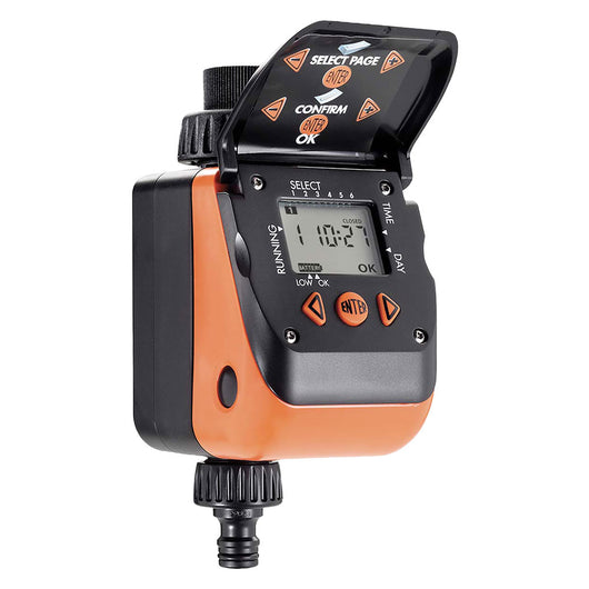 CENTRALINA PER IRRIGAZIONE DA RUBINETTO 'AQUAUNO VIDEO 6 PLUS' Art. 8413 - 6 programmi al giorno  - CLABER