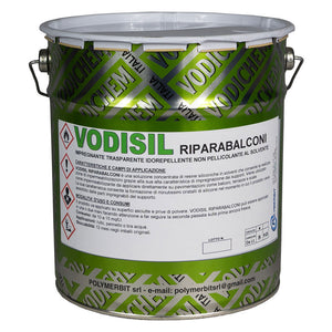 RESINA SILICONICA 'VODISIL RIPARABALCONI' lt. 1 - trasparente- 4 pezzi  - VODICHEM