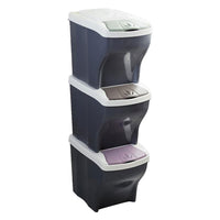 PATTUMIERA RACCOLTA DIFFERENZIATA SET 'POKER TRIS' 20 lt. cm 28 x 40 x 31 h  - BAMA