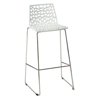 SEDIA SGABELLO IN METALLO / PLASTICA 'SPIDER' seduta nera  - GRANDSOLEIL