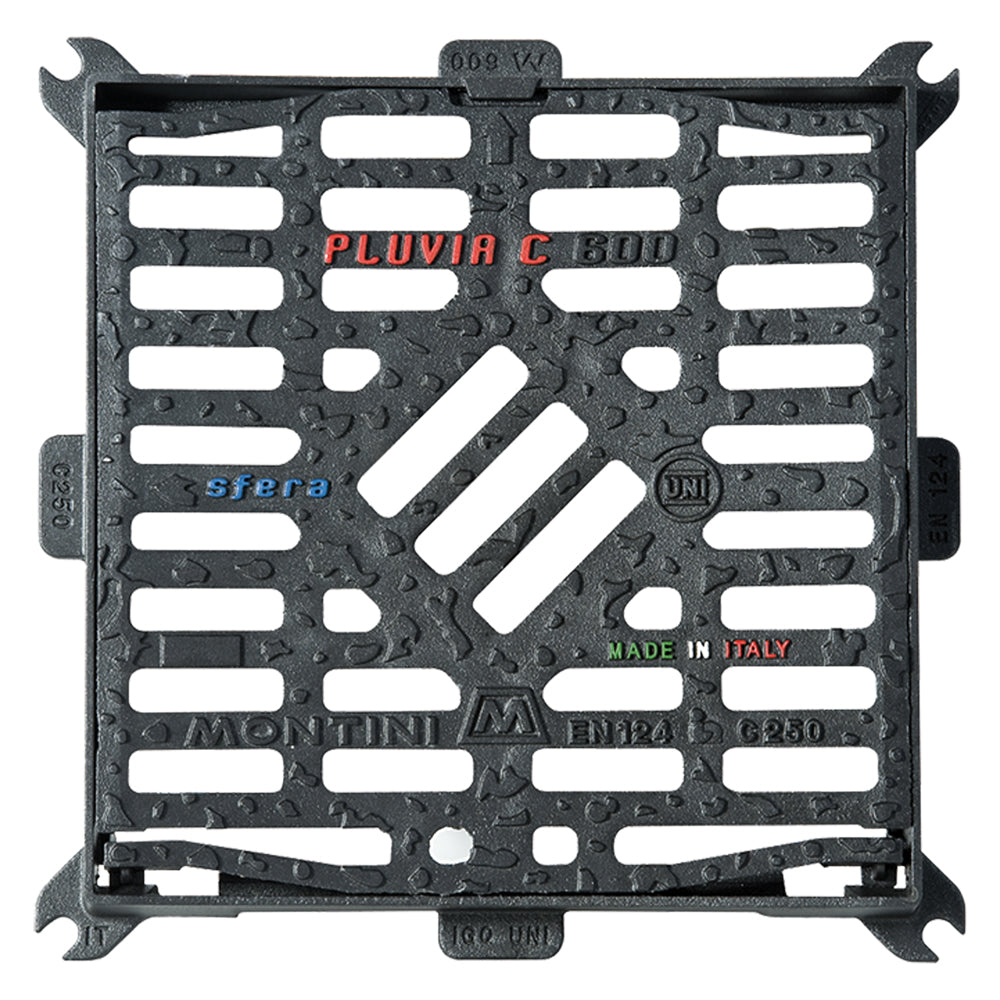 CADITOIA IN GHISA 'PLUVIA C' 60 x 60 - Kg 32  - MONTINI