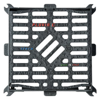 CADITOIA IN GHISA 'PLUVIA C' 60 x 60 - Kg 32  - MONTINI