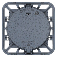 CHIUSINO IN GHISA CLASSE D400 ECOPER Q - 85 x 85 - botola 65 cm / Kg 60,5  - MONTINI