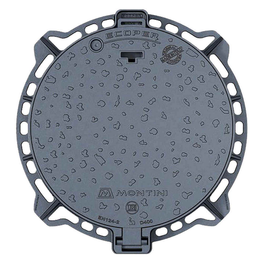 CHIUSINO IN GHISA CLASSE D400 ECOPER T - 85 - botola 65 cm / Kg 51  - MONTINI