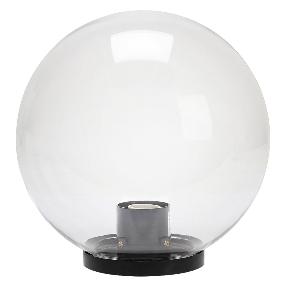 LANTERNA TESTA-PALO 'GLOBO' Ø cm.25 - trasparente  - VELAMP