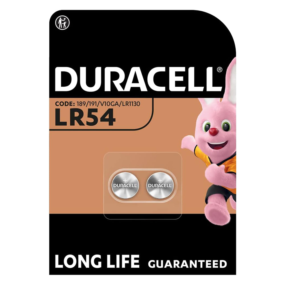 PILA A BOTTONE 'LR54' Pz 2 - 1,5 V- 10 blister  - DURACELL
