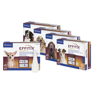 ANTIPARASSITARIO 'EFFITIX' 'Cane Extra Large' da 40 a 60 kg - 4 pipette ml 6,6  - VIRBAC