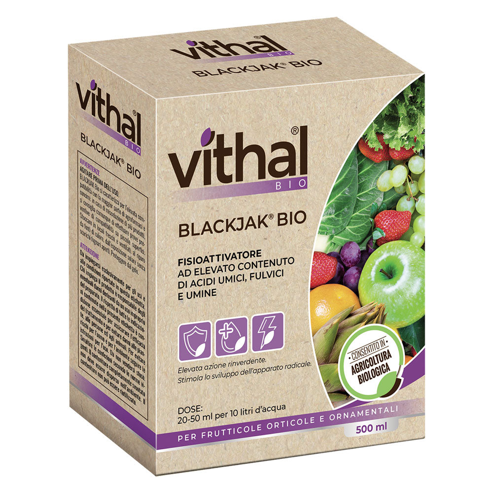 CONCIME ORGANICO FISIOATTIVATORE 'BLACKJAK BIO' ml 500  - VITHAL