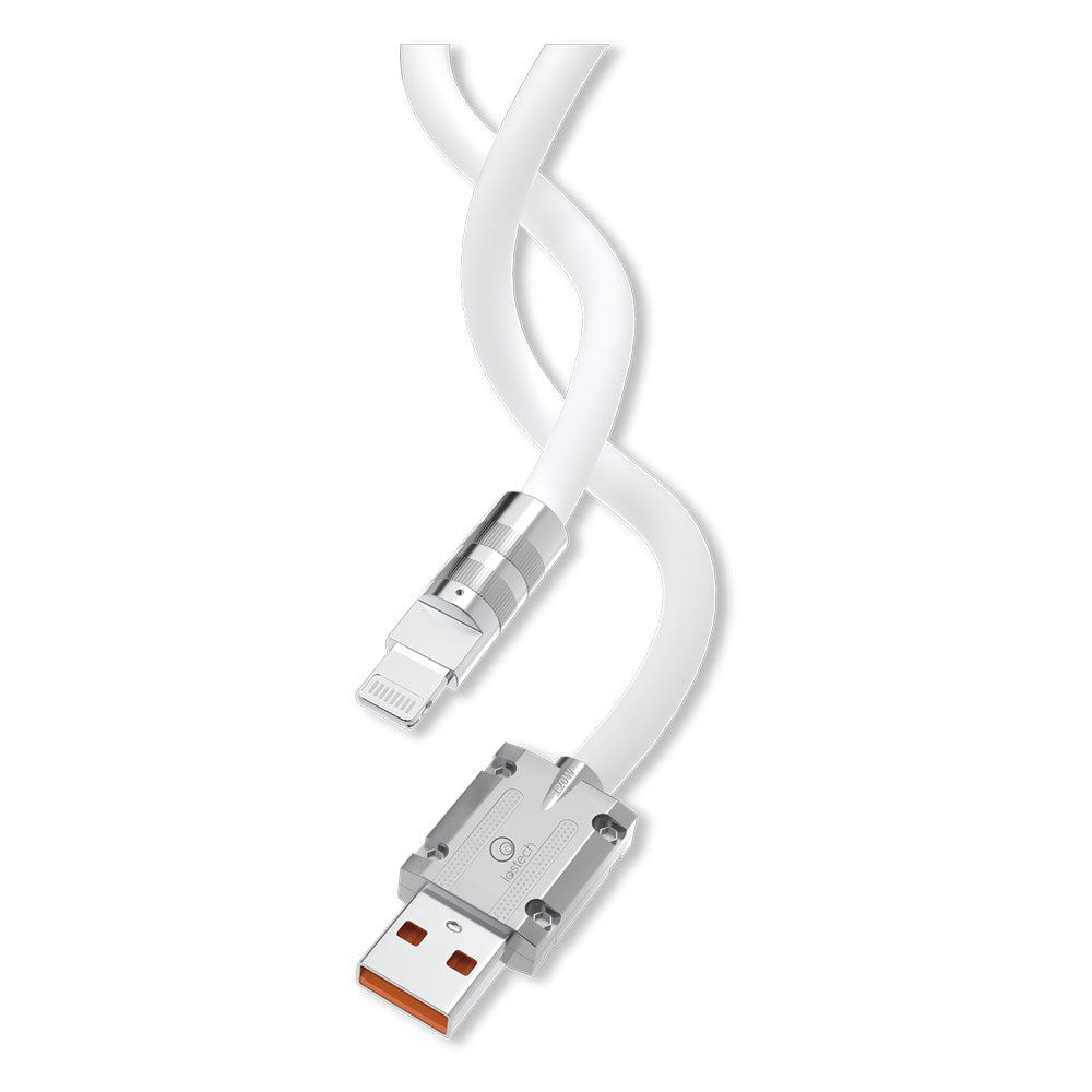 CAVETTO PER SMARTPHONE/TABLET 'CARICA RAPIDA' USB / Lightning - (ricarica fino 120W)  - LOSTECH