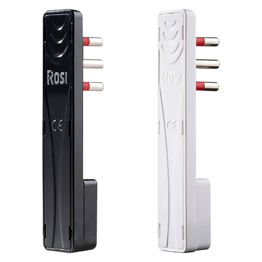 SPINA ULTRAPIATTA SERIE 'EMILIA FLAT' 2P + T 10A - nera  - ROSI