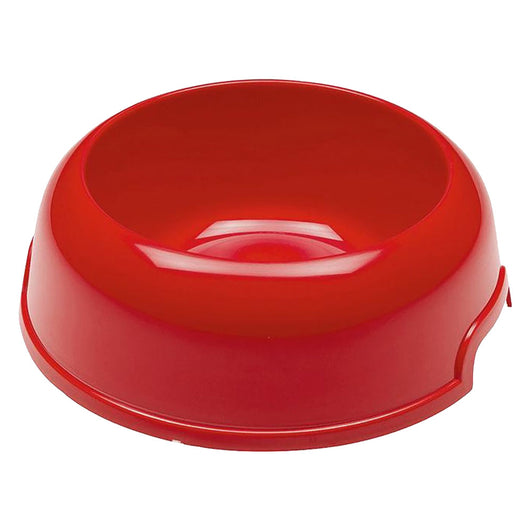 Set 6 ciotole per cani in plastica riciclata 3 litri Ø 33,5 cm con bordo antiscivolo e maniglie laterali colori assortiti Ferplast
