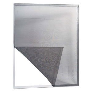 ZANZARIERA IN POLIESTERE ADESIVA PER FINESTRE 'ECCO' cm 120 x 160 col. grigio  - IRS