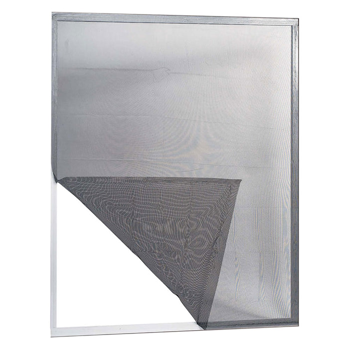 ZANZARIERA IN POLIESTERE ADESIVA PER FINESTRE 'ECCO' cm 120 x 160 col. grigio  - IRS