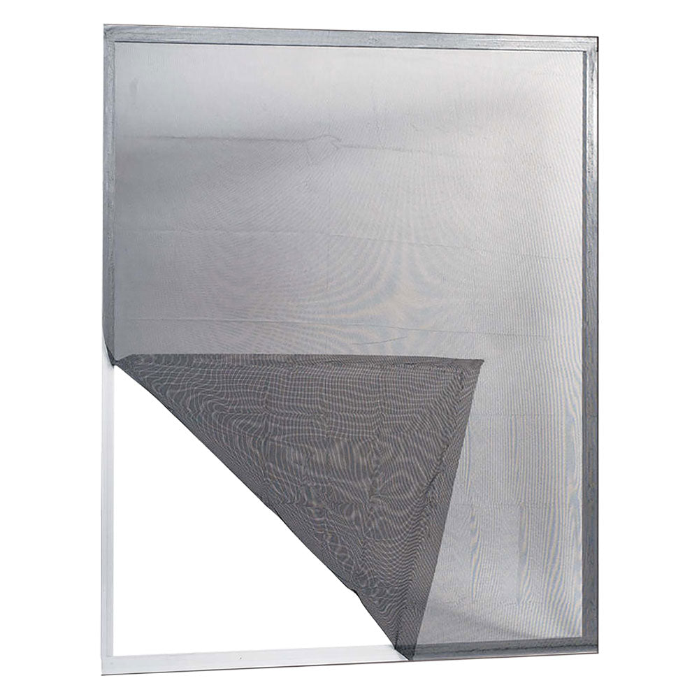 ZANZARIERA IN POLIESTERE ADESIVA PER FINESTRE 'ECCO' cm 150 x 180 col. grigio  - IRS