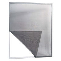 ZANZARIERA IN POLIESTERE ADESIVA PER FINESTRE 'ECCO' cm 150 x 180 col. grigio  - IRS