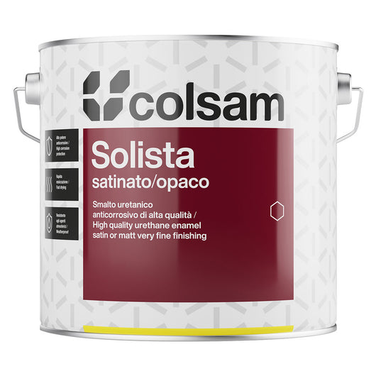 SMALTO SINTETICO SATINATO 'SOLISTA' Lt. 0,750 Bianco- 6 pezzi  - COLORIFICIO SAMMARINESE