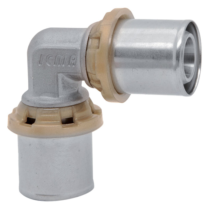 RACCORDO A PRESSARE CURVO DOPPIO 'ART. 403' 26 x 26- 10 pezzi  - ICMA