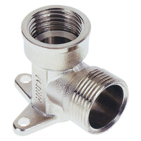 RACCORDO A STRINGERE CURVO CON FLANGIA 3 FORI 'ART. 510' 16 x 1/2 - femmina- 5 pezzi  - ICMA