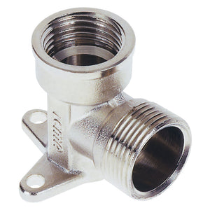 RACCORDO A STRINGERE CURVO CON FLANGIA 3 FORI 'ART. 510' 16 x 1/2 - femmina- 5 pezzi  - ICMA