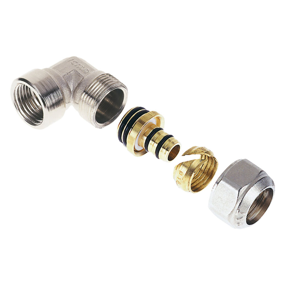 RACCORDO A STRINGERE CURVO 'ART. 535 / 545' 'art.545' - 16 x 3/4 - femmina  - ICMA