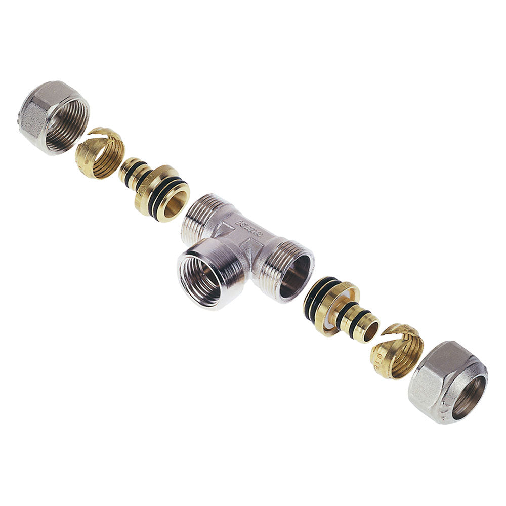 RACCORDO A STRINGERE A 'T' FEMMINA 'ART. 538 / 548' 'art.538' - 16 x 1/2 x 16  - ICMA