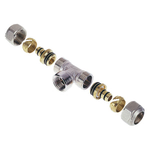 RACCORDO A STRINGERE A 'T' FEMMINA 'ART. 538 / 548' 'art.538' - 16 x 1/2 x 16  - ICMA